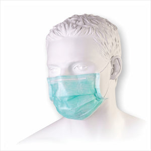 Masque chirurgical 3 plis - type II -  (50 unités) - avec élastiques